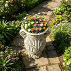 MGO Garden Planter with Drainage Hole - Rust Finish