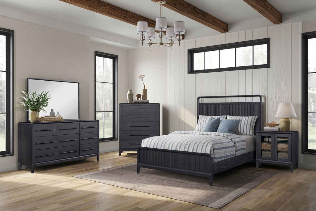 5 Drawer Chest Ample Storage with Cedar & Felt-Lined Drawers - Black or Light Brown