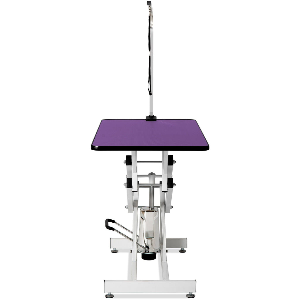 Hydraulic Pet Grooming Table with Adjustable Height - Purple or Pink