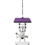Hydraulic Pet Grooming Table with Adjustable Height - Purple or Pink