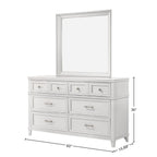 6 Drawer Dresser with Ample Storage - White or Gray