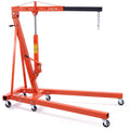 2 Ton Hydraulic Engine Hoist with Foldable Design - Orange
