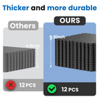 0.79 Inch Thick Gym Floor Mats with Interlocking Design - EVA Foam