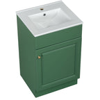 Bathroom Vanity with Sink and Adjustable Shelf - Multiple Colors