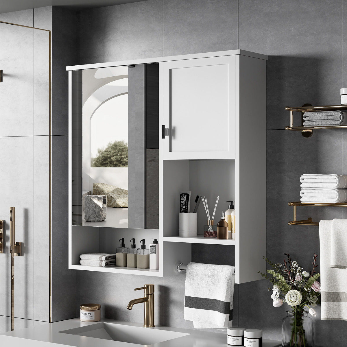 Modern Wall Mounted Bathroom Medicine Cabinet