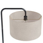 Contemporary Floor Lamp with Drum Shade - Black, Pearl Silver, Gold