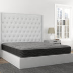 8" Pocket Coil Hybrid Mattress with Firm Support - Dark Gray