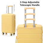 3 Pieces Set Spinner Wheel Luggage With Combination Lock