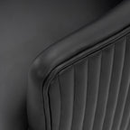 Modern Dining Chair with Solid Wood Frame - Dark Gray, Beige, or Black