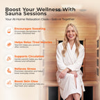 Smart Infrared Sauna for Home with Voice Control - Canadian Hemlock
