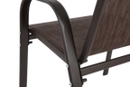 6 Piece Patio Chairs with High Backrest and Armrest - Brown