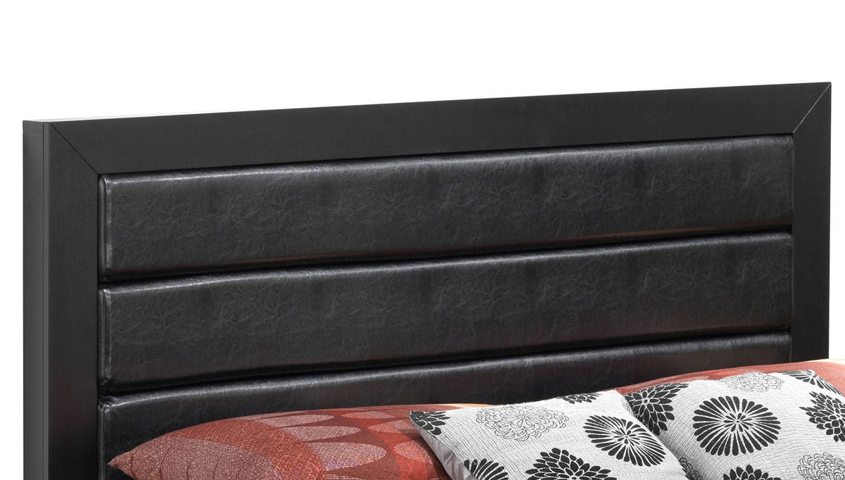 Transitional Modern Panel Bed with Wood Construction - Multiple Colors