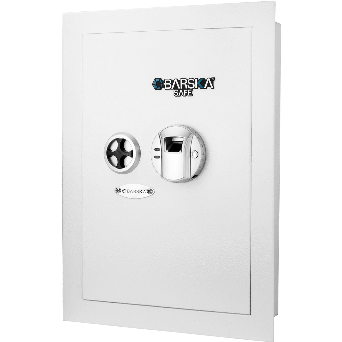 Biometric Wall Safe with 120-Fingerprint Security - White