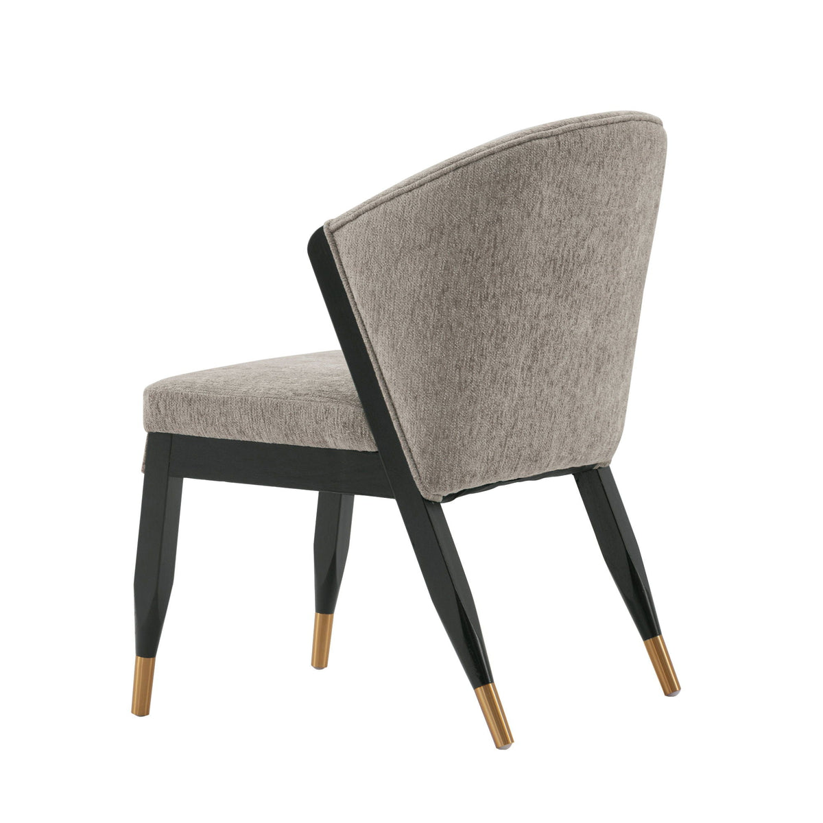 Ola Dining Chair with Solid Elm Wood Frame and High-Density Foam - Beige, Gray, or Dark Gray