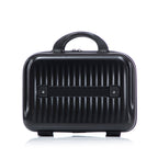 ABS Spinner Wheel Luggage Set with Cosmetic Case - Black