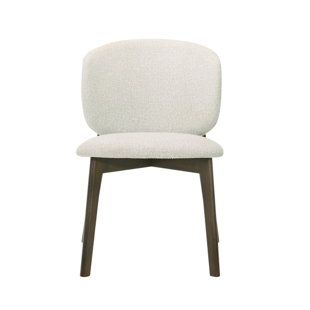 Gray & Walnut Side Chair Set with Cushion - Set of 2