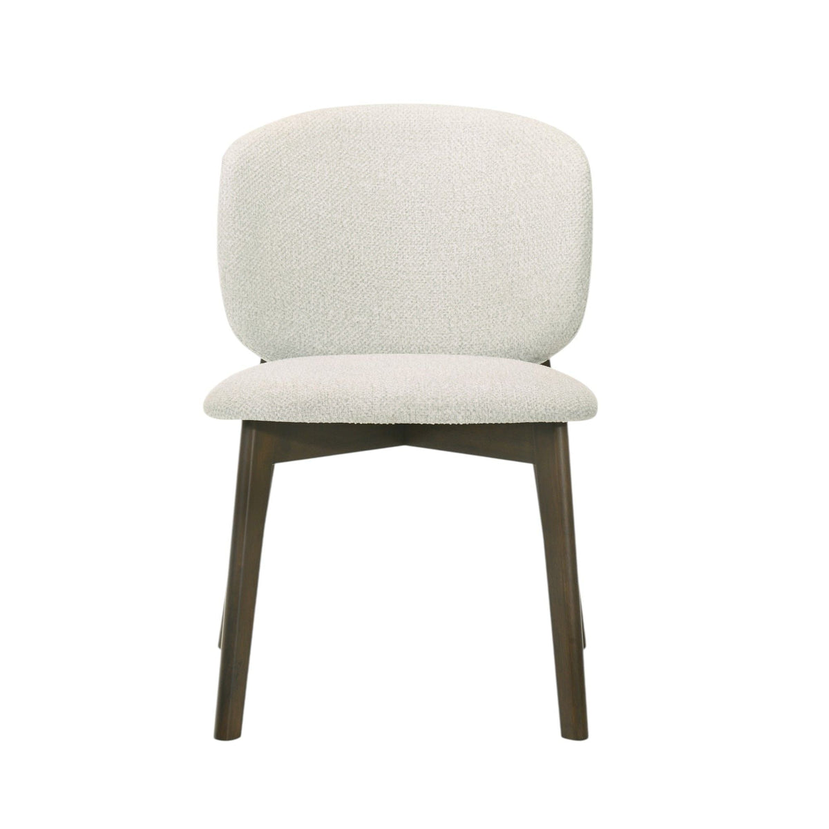 Gray & Walnut Side Chair Set with Cushion - Set of 2