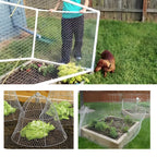 Galvanized Metal Hexagonal Mesh Fence with Flexible Height - Pearl Silver