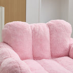 Lotus Style Compression Sofa Bean Bag with Ergonomic Design - White or Pink