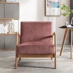 Mid-Century Modern Accent Chair with Cushioning - Multiple Colors