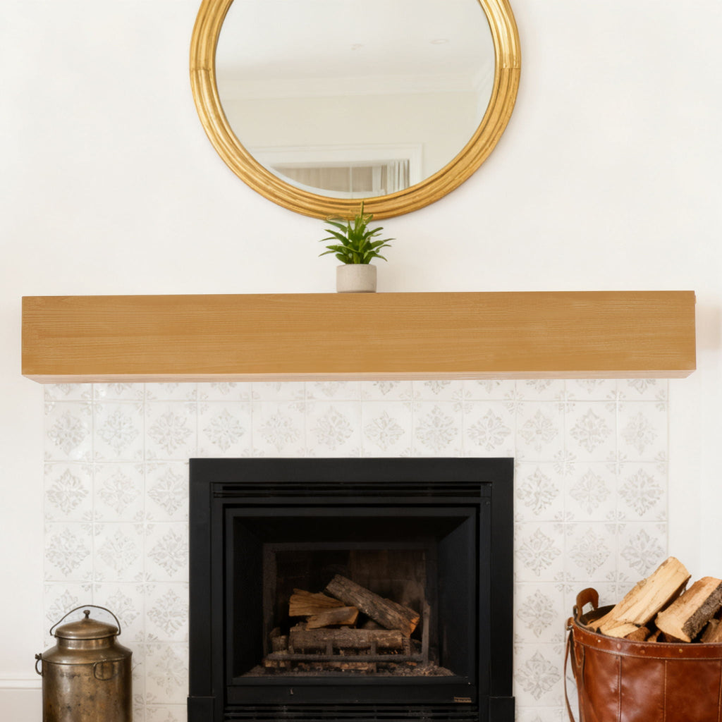 Floating Fireplace Mantel Shelf with Invisible Wall Mount - Multiple Colors