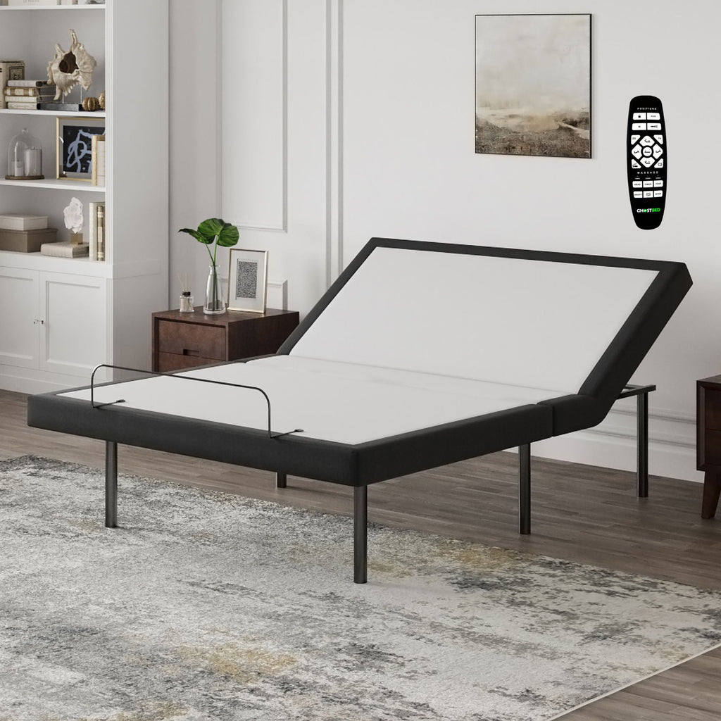 Adjustable Base Comfort with Massage and Zero Gravity - White
