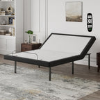 Adjustable Base Comfort with Massage and Zero Gravity - White