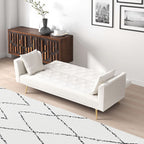 Convertible Fabric Futon Sofa Bed with Adjustable Positions - Multiple Colors