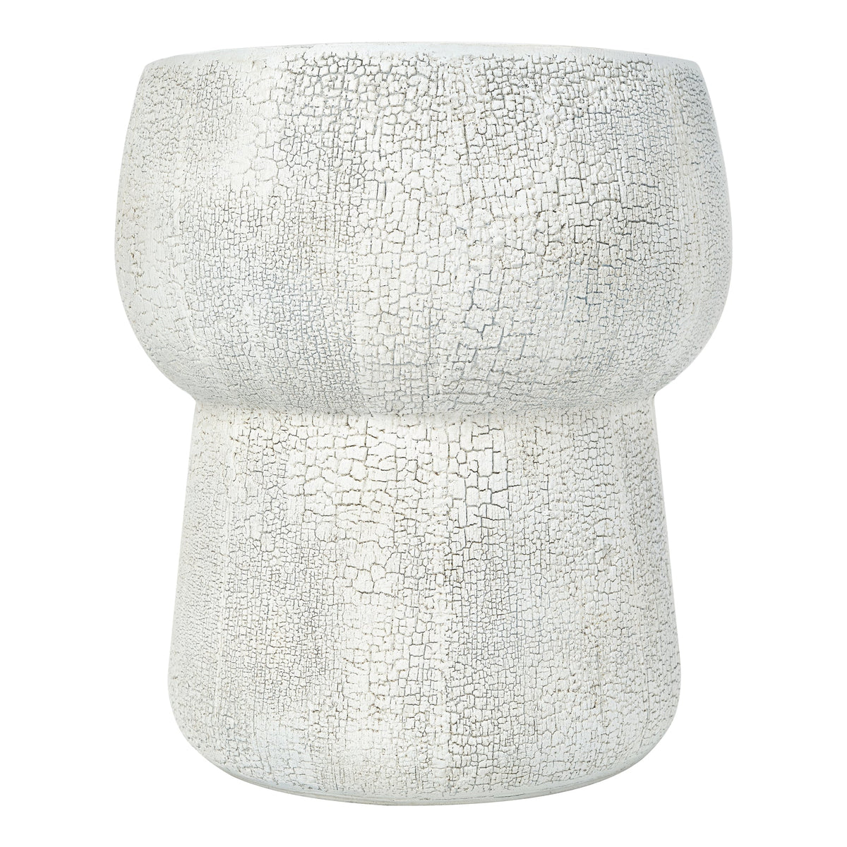 Outdoor Patio Accent Table with Crack Process - Magnesium Oxide Finish