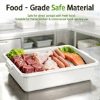 Heavy Duty Commercial Meat Tubs with Lids - 6 Pack