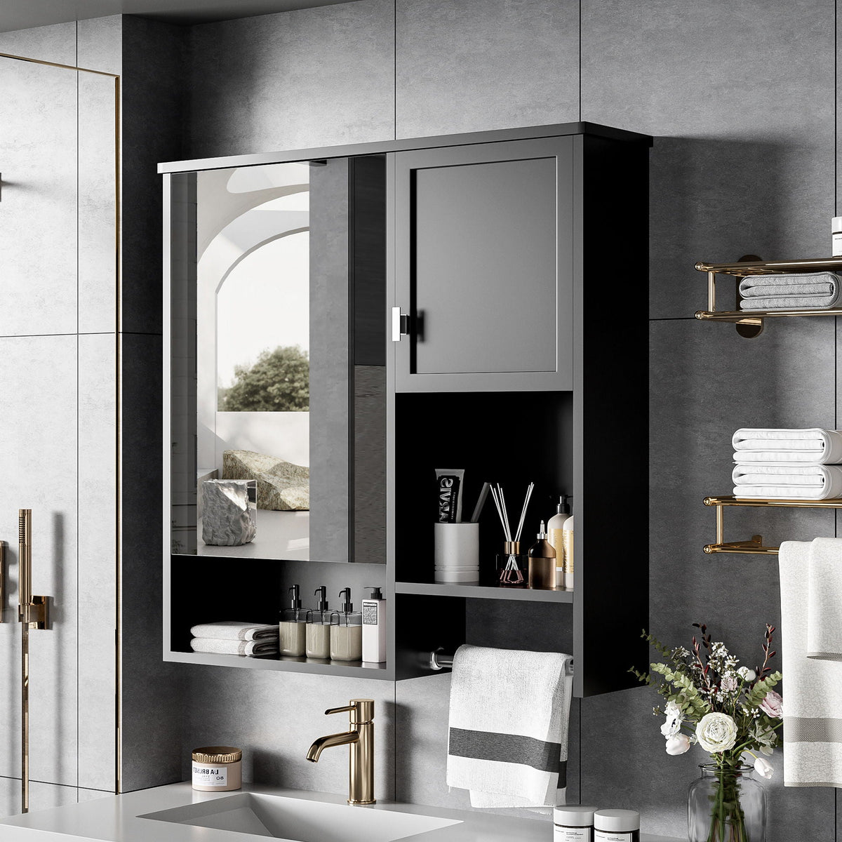 Modern Wall Mounted Bathroom Medicine Cabinet