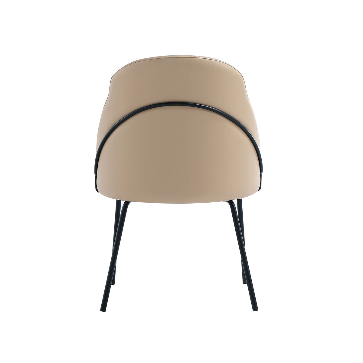 Modern Vegan Upholstered Dining Chair with High-Density Foam - Beige, Gray, or White