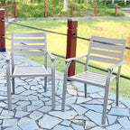 Iron Terrace Dining Chairs with Ecoating Finish - Cream Color