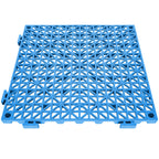 Durable PVC Interlocking Tile 50PCS with Rapid Drainage - Blue, Black, or Gray
