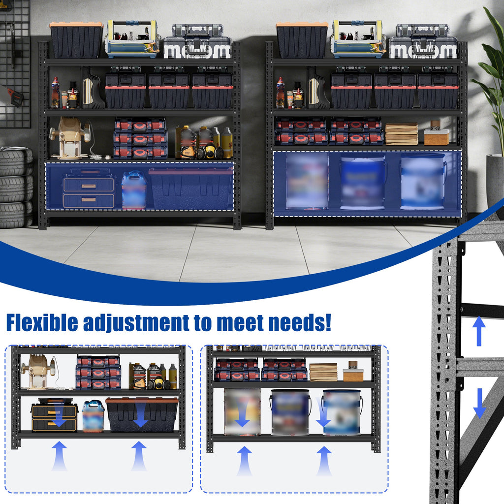 Heavy Duty Metal Adjustable Garage Shelves