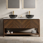 Indigo 60" Bathroom Vanity with Sinter Stone Countertop - Indigo