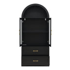 Modern Minimalist Arched Top Storage Cabinet