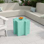 3-Piece Artistic Puzzle Table Set with Modular Interlocking Design