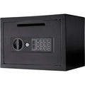 Compact Keypad Depository Safe with Dual PIN Access - Black