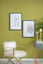 Black White Framed Print Wall Art Set with MDF & Glass - 20x28 in
