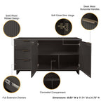 Granville Sideboard with Full Extension Drawers - Multiple Colors