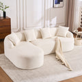 Combined Sofa with 4 Pillows