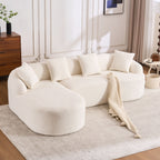 Combined Sofa with 4 Pillows