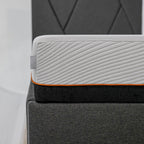 10" Cooling Copper Infused Memory Foam Mattress with Supportive Construction - White