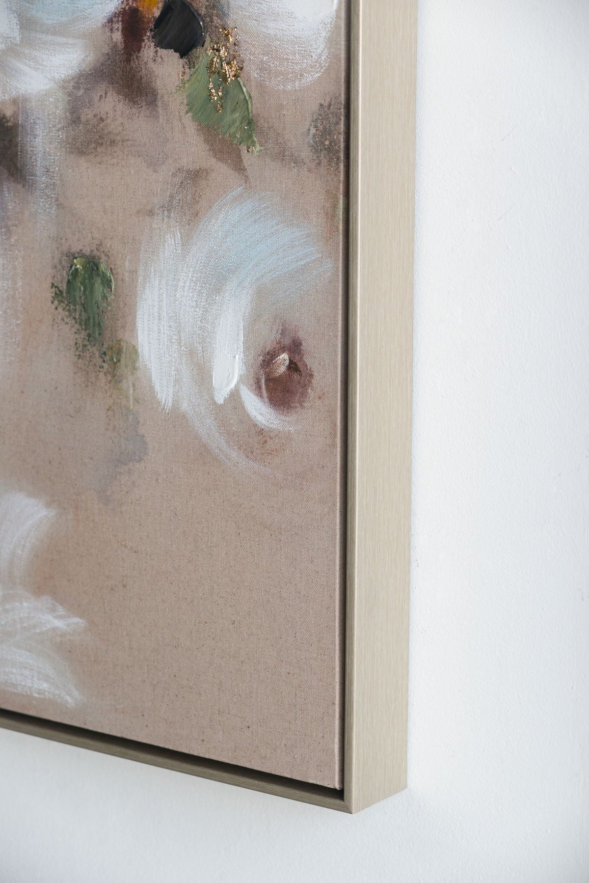 Square Framed Wall Art Flower Canvas Print
