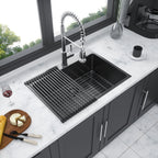 Topmount Kitchen Sink 16 Gauge Single Bowl with Nano Finish - Black