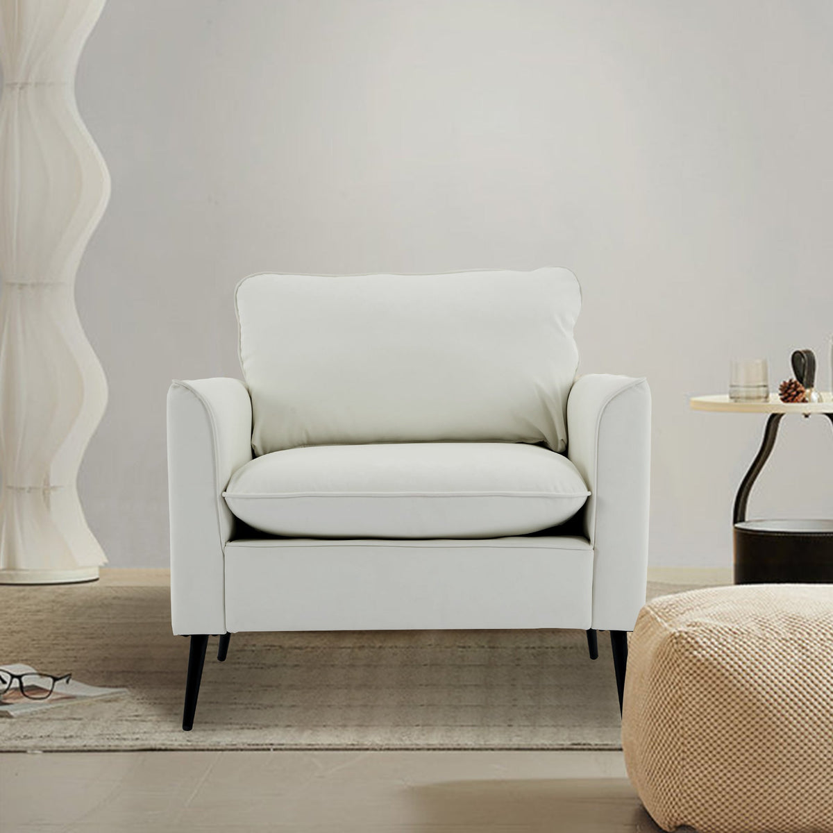 TS Cat Paw Leather Upholstered Sofa Set
