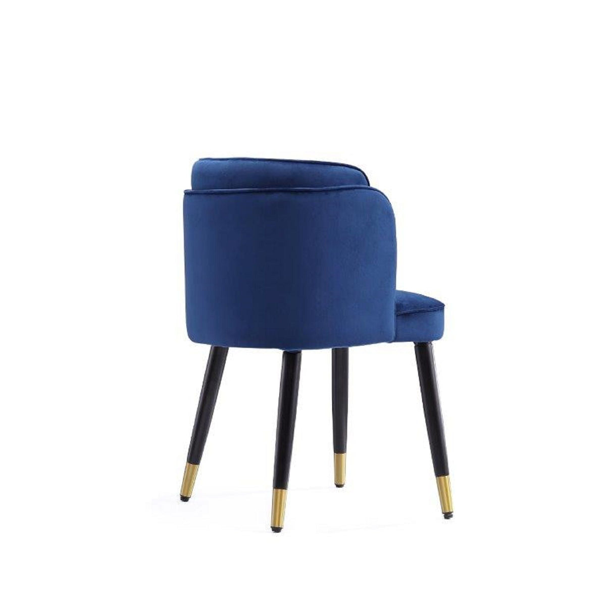 Modern Dining Chair with Solid Wood Frame and Wave Stitching - Multiple Colors