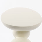 Lucky Stone Shaped Table with Sculptural Base – White, Black, or Gray