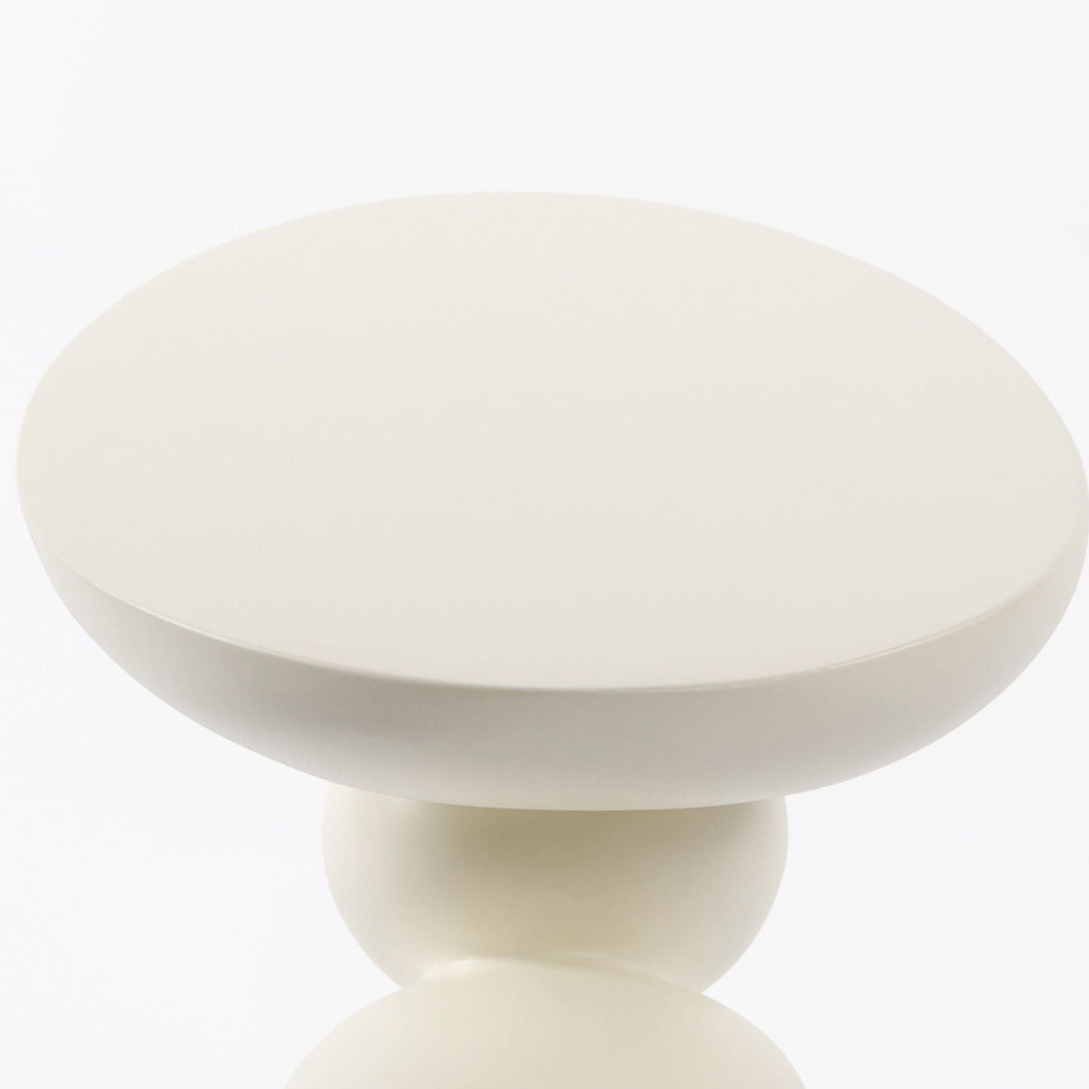 Lucky Stone Shaped Table with Sculptural Base – White, Black, or Gray